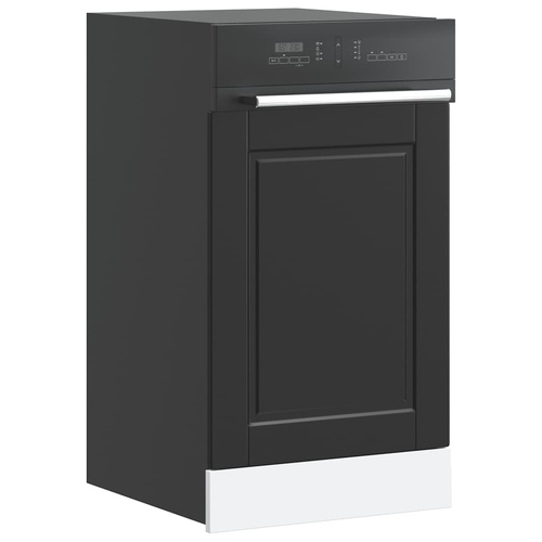 Dishwasher Panel "Porto" Black 45x1,5x67 cm Engineered Wood