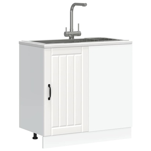 Kitchen Base Cabinet Lucca White Engineered Wood