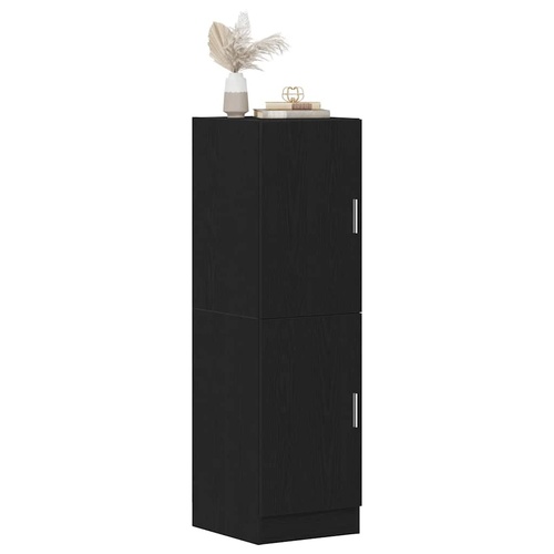 Kitchen Cabinet Black 38x41,5x131,5 cm Engineered Wood