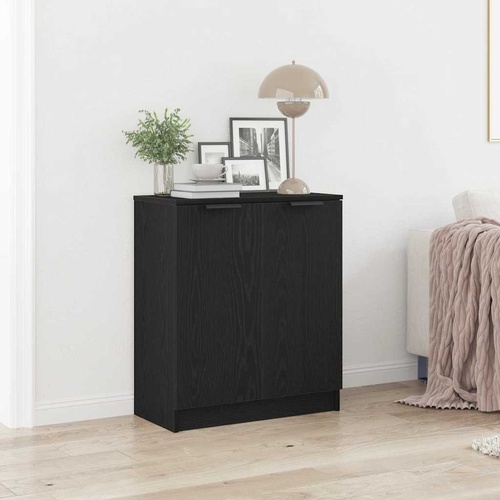 Sideboard Black Oak 60 x 30 x 70 cm Engineered Wood