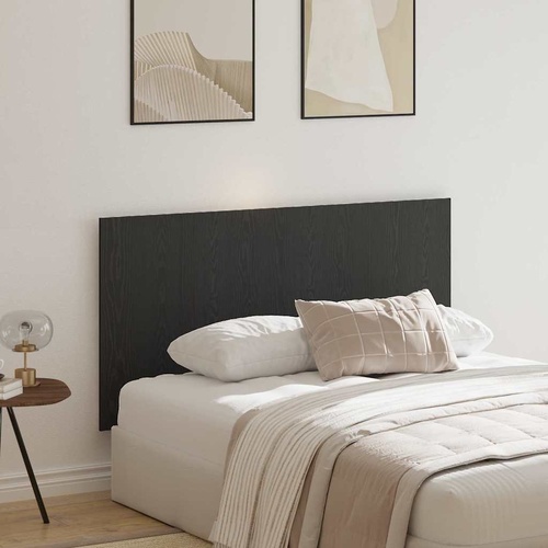 Bed Headboard Black Oak 160 x 1.5 x 80.5 cm Engineered Wood