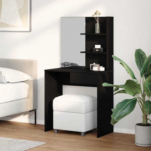 Dressing Table Black Oak 74,5 x 40 x 141 cm Engineered Wood