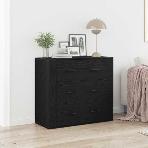 Black Oak Sideboard Black Oak 80 x 33 x 70 cm Engineered wood
