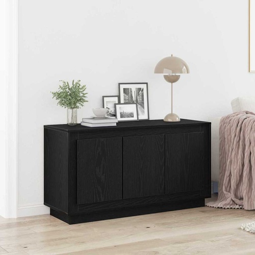 Sideboard Black Oak 102 x 35 x 55 cm Engineered Wood