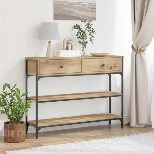 Console Table Artisan Oak 72.5 x 25 x 75 cm Engineered Wood