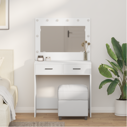 Dressing Table White 78.5 x 41 x 135 cm Engineered wood