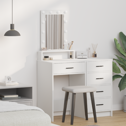 Dressing Table White 50 x 41 x 140 cm Engineered Wood