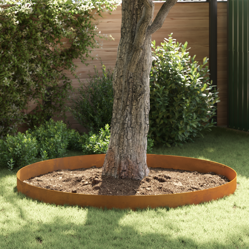 Garden Lawn Edging Rusty 450 x 20 cm Weathering steel