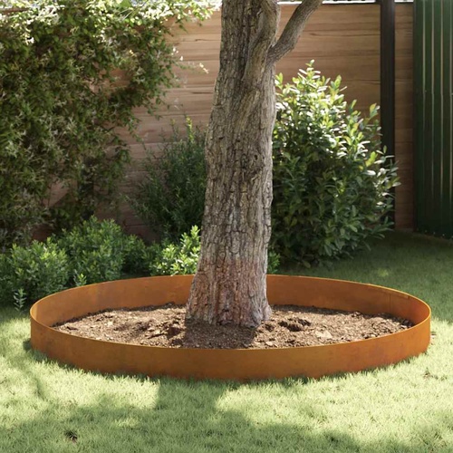 Lawn Edging Rusty 450 x 0.05 x 15 cm Weathering Steel