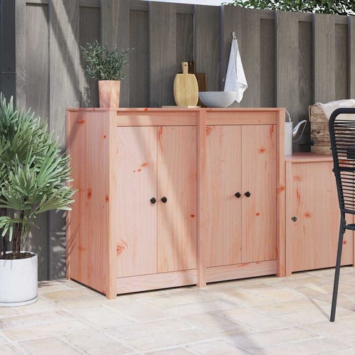 Kitchen Door 2 pcs Brown 50 x 9 x 82 cm Solid Douglas Fir wood