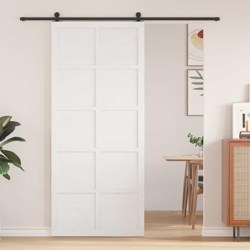 Barn Door White 100 x 210 cm Solid pine wood