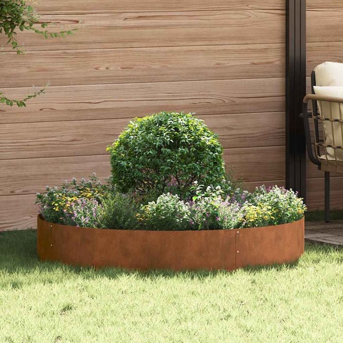 Planter Ring 5 pcs Brown 120 x 120 x 20 cm Weathering Steel