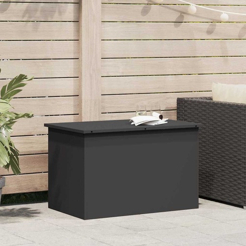Outdoor Storage Box Black 80 x 50.5 x 50 cm Cold-rolled steel