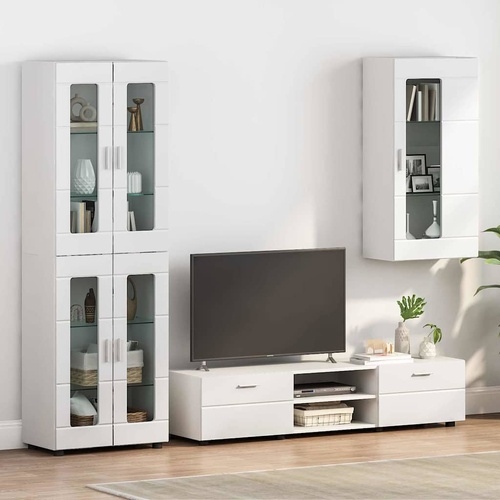 Wall-mounted Cabinet White 55 x 29 x 100 cm Engineered wood
