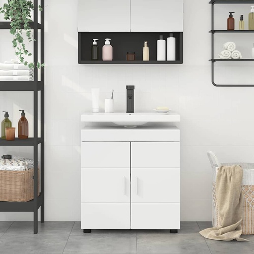 Bathroom Basin Cabinet White 60 x 34 x 63 cm Engineered wood