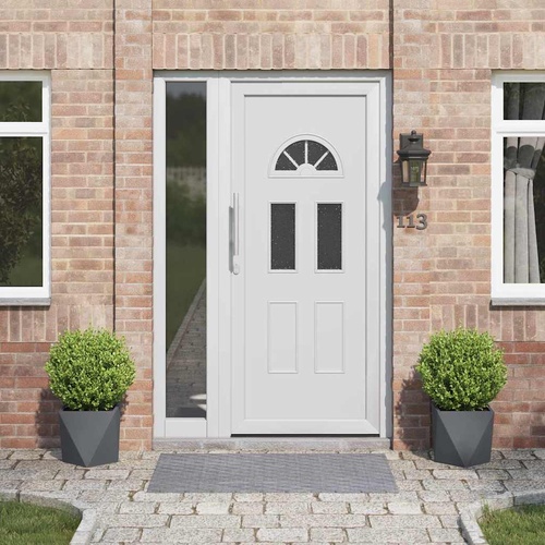 Planter 2 pcs Anthracite 30 x 30 x 30 cm Steel