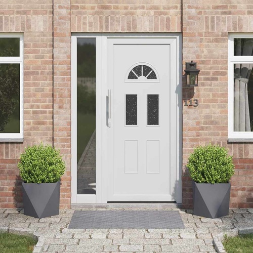 Planter 2 pcs Anthracite 40 x 40 x 40 cm Steel