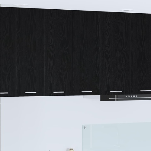 Hanging Cabinet Black Oak 60 x 31 x 80 cm Engineered Wood