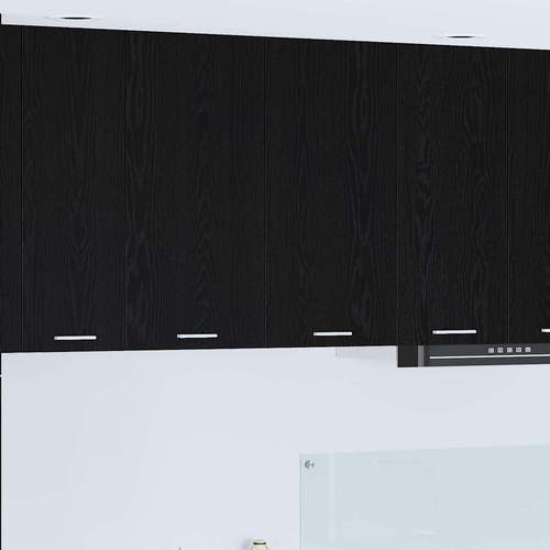 Hanging Cabinet Black Oak 80 x 31 x 80 cm Engineered Wood