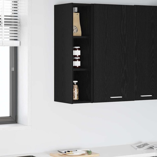 Hanging Cabinet Black Oak 20 x 29,5 x 80 cm Engineered Wood