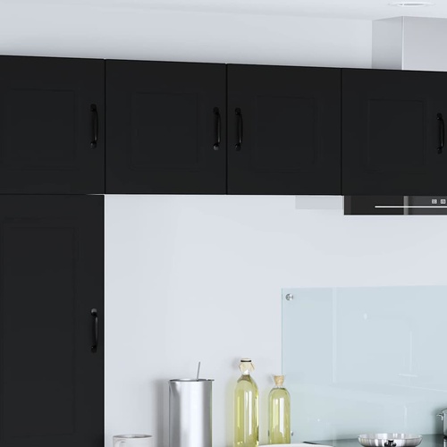 Kitchen Cabinet with Storage Kalmar 2 pcs Black 40 x 31 x 40 cm