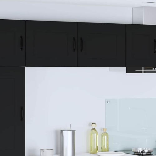 Kitchen Cabinet with Storage Kalmar 2 pcs Black 50 x 31 x 40 cm