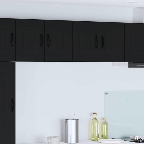 Kitchen Cabinet with Storage Kalmar 2 pcs Black 60 x 31 x 40 cm