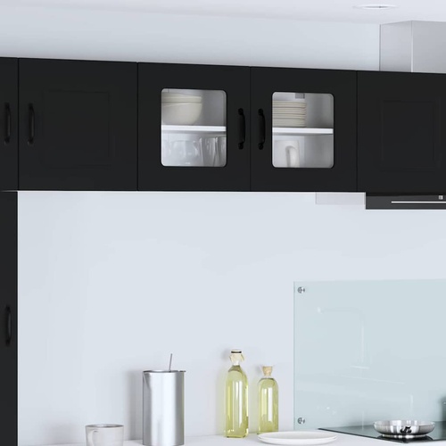 Kitchen Cabinet Kalmar Black 80 x 31 x 40 cm Engineered Wood
