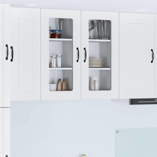 Kitchen Cabinet with Storage Kalmar 2 pcs White 40 x 31 x 80 cm