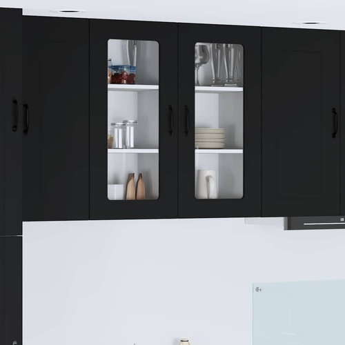 Kitchen Cabinet Kalmar Black 40 x 31 x 80 cm Engineered Wood