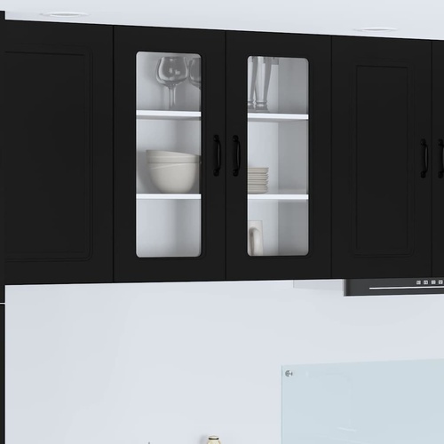 Kitchen Cabinet Kalmar Black 80 x 31 x 80 cm Engineered Wood
