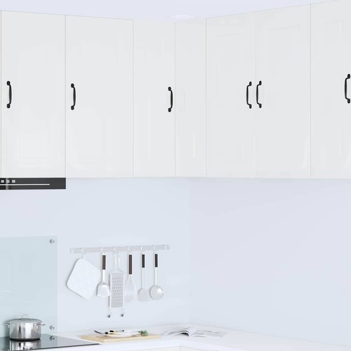 Kitchen Cabinet Kalmar High Gloss White 57 x 57 x 80 cm