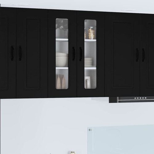 Kitchen Cabinet Kalmar Black 60 x 31 x 80 cm Engineered Wood