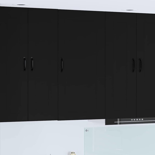 Kitchen Wall Cabinet Black 50 x 31 x 100 cm Engineered Wood