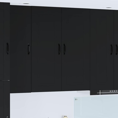 Kitchen Cabinet Kalmar Black 80 x 31 x 100 cm Engineered Wood