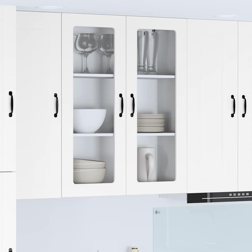 Kitchen Cabinet Kalmar High Gloss White 80 x 31 x 100 cm