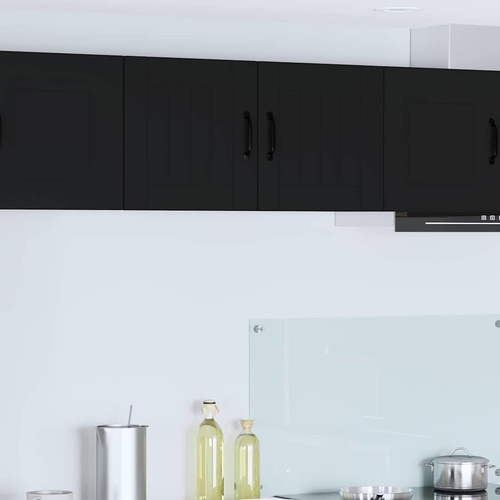 Kitchen Cabinet 2 pcs Black 40 x 31 x 40 cm Engineered Wood