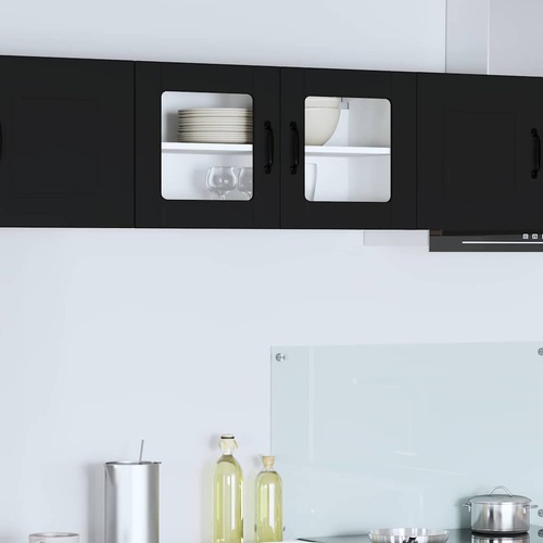 Kitchen Wall Cabinet Black 80 x 31 x 40 cm Engineered Wood