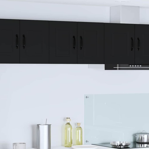 Kitchen Cabinet 2 pcs Black 30 x 31 x 40 cm Engineered Wood