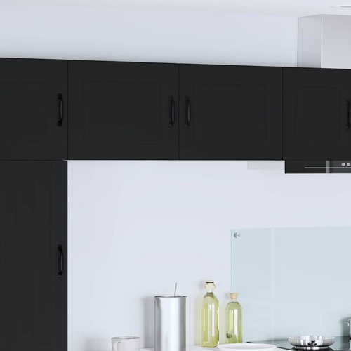 Kitchen Cabinet 2 pcs Black 50 x 31 x 40 cm Engineered Wood