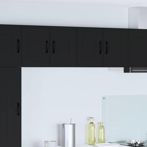 Kitchen Wall Cabinet Black 60 x 31 x 40 cm Engineered Wood