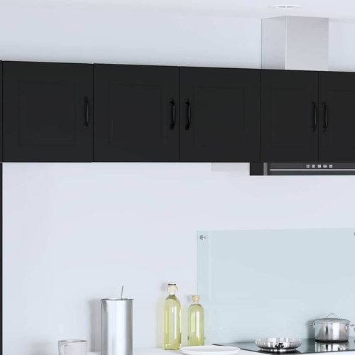 Kitchen Cabinet with Door Black 80 x 31 x 40 cm Engineered Wood