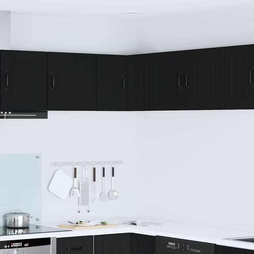 Kitchen Cabinet with Door Black 57 x 57 x 40 cm Engineered Wood