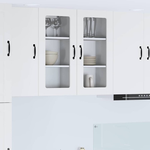 Kitchen Wall Cabinet 2 pcs High Gloss White 40 x 31 x 80 cm