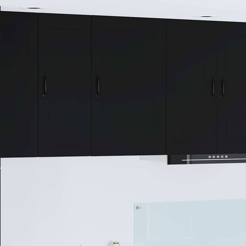 Kitchen Cabinet with Door Black 50 x 31 x 80 cm Engineered Wood