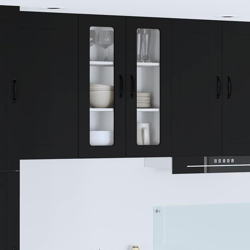 Kitchen Cabinet with Door Black 60 x 31 x 80 cm Engineered Wood