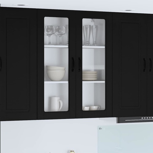 Kitchen Cabinet Black 80 x 31 x 100 cm Engineered Wood