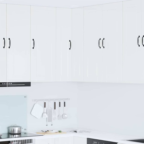 Kitchen Cabinet with Shelf High Gloss White 57 x 57 x 100 cm