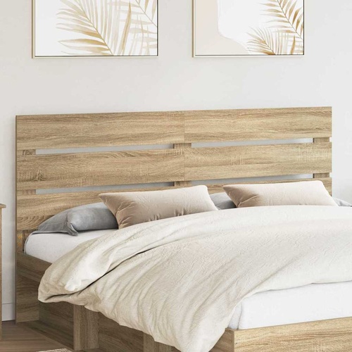 Headboard with Headboard Sonoma Oak 180 cm Engineered Wood