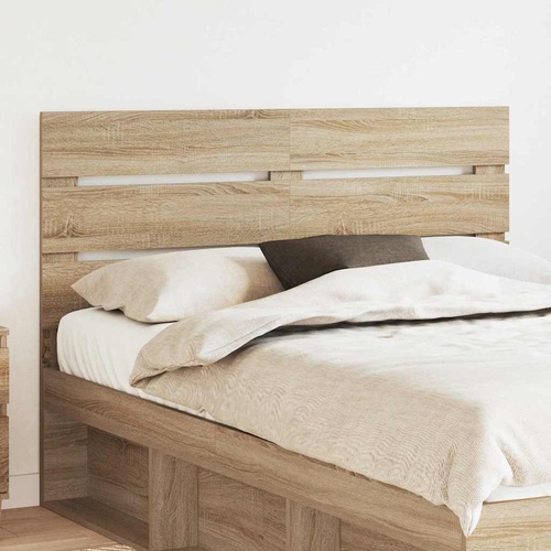 Headboard with Headboard Sonoma Oak 150 cm Engineered Wood